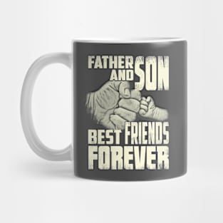 Father Son Best Friends for Life Fist Bump Matching T-Shirts Mug